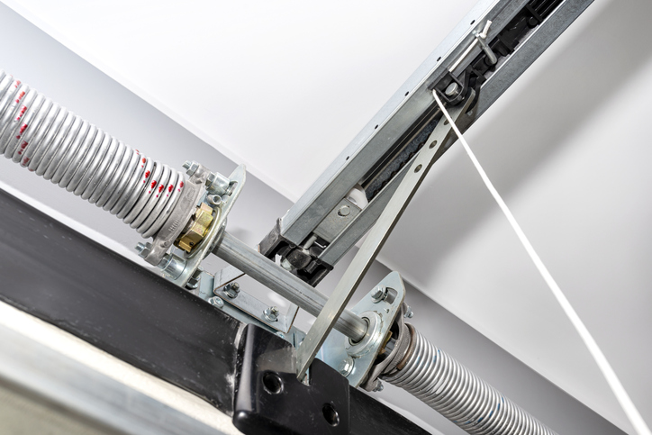 Worn garage door springs